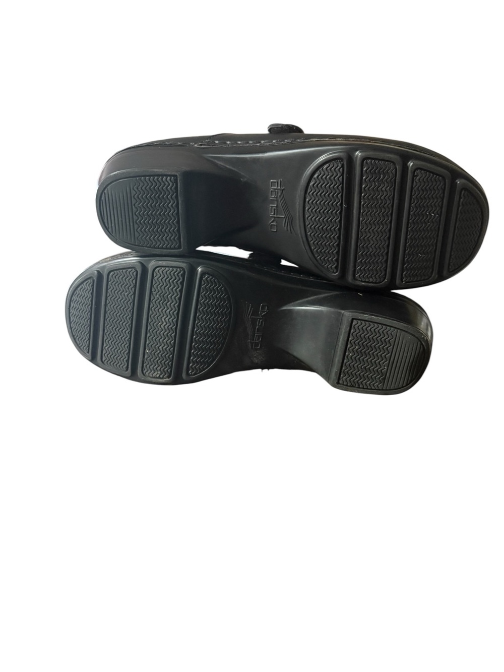 Dansko Solstice Black Leather Button Clogs - Size 38 (US Women's 7.5-8) - Picture 10 of 10